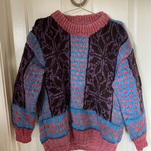 Vintage Handmade Wool Knit Sweater